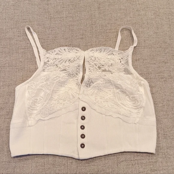 NWT Free People Have my Heart Crop Top - Picture 2 of 7